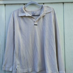 Calvin Klein Jeans, Medium, White, collared sweater